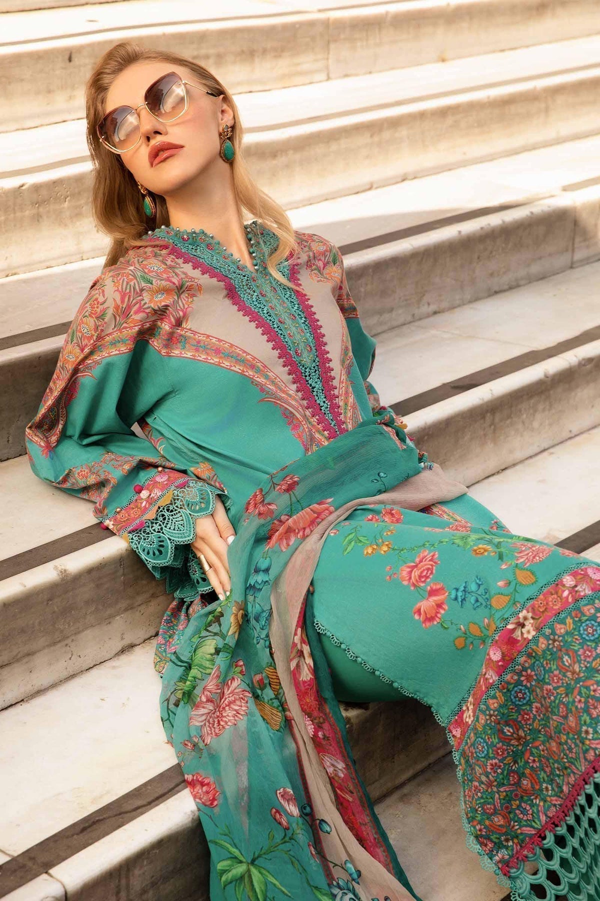 Maria B | M Prints Fall Edit 24 | MPT-2304-A - Ladies Clothes - Maria Faisal