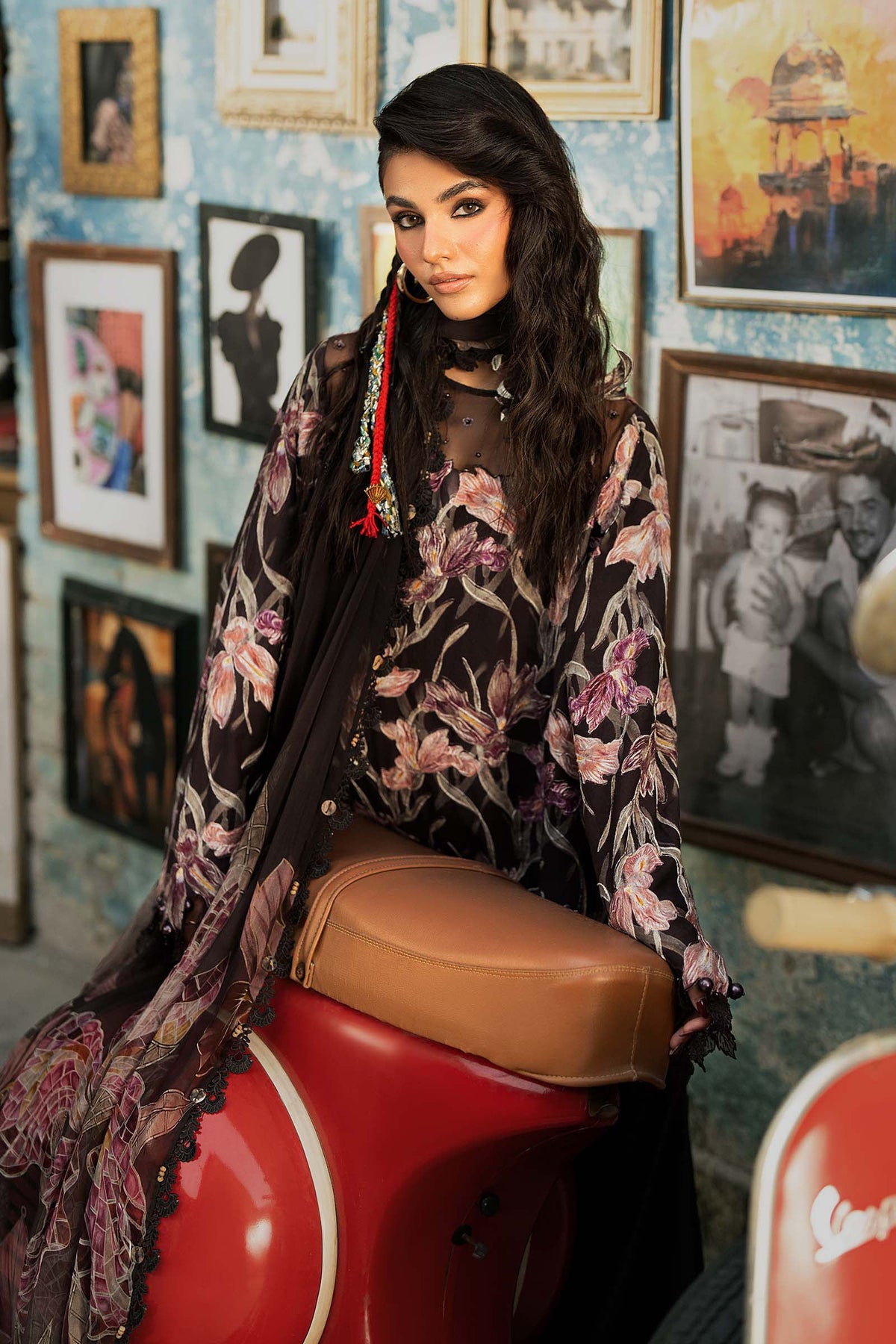 Maria B | M Prints Winter Fall 2026 | MPT-3104-B - Luxury Dress - available at Maria Faisal in UK and USA.