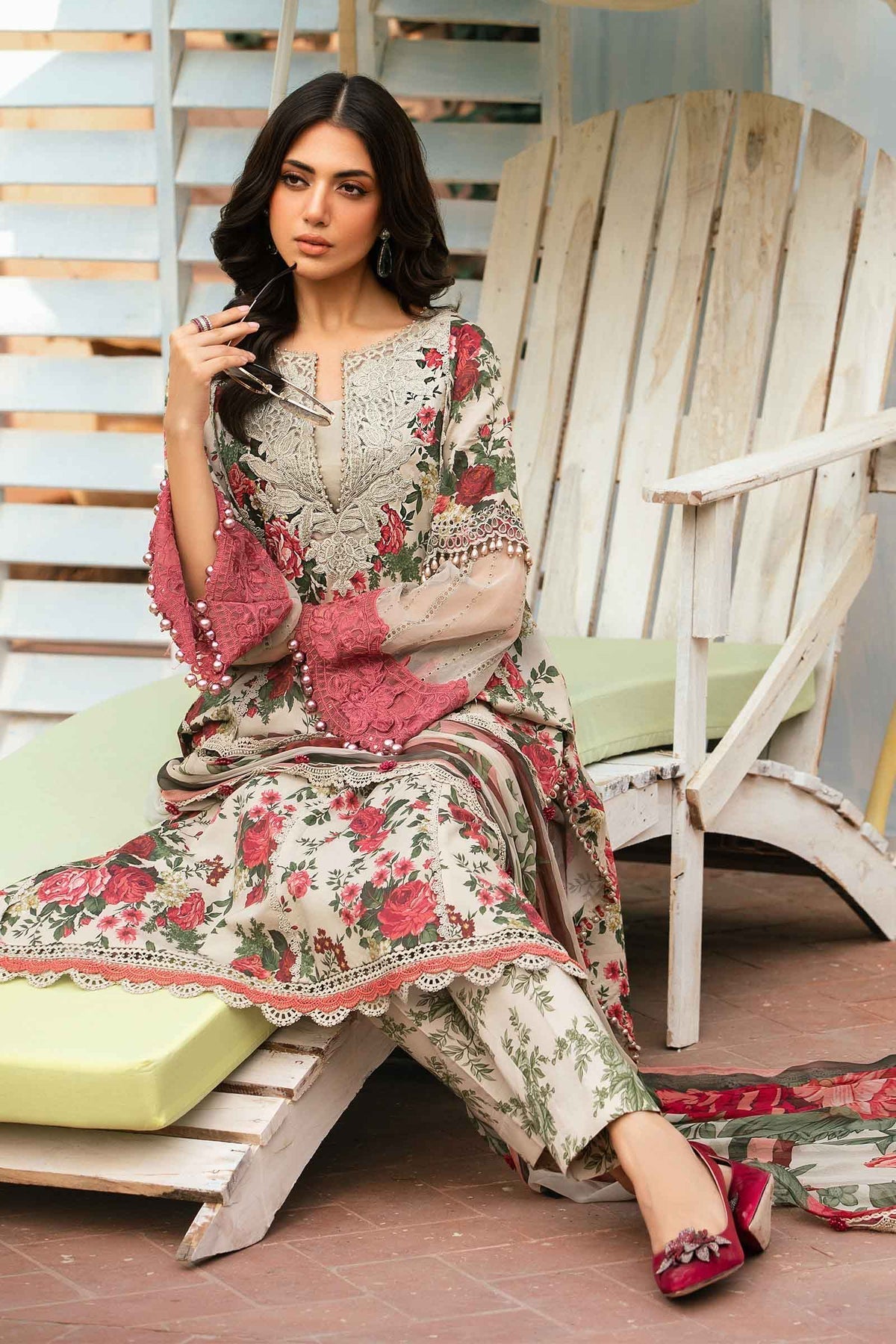 Maria.B | M Print Eid Edit | MPT-2204-B - Ladies Clothes 