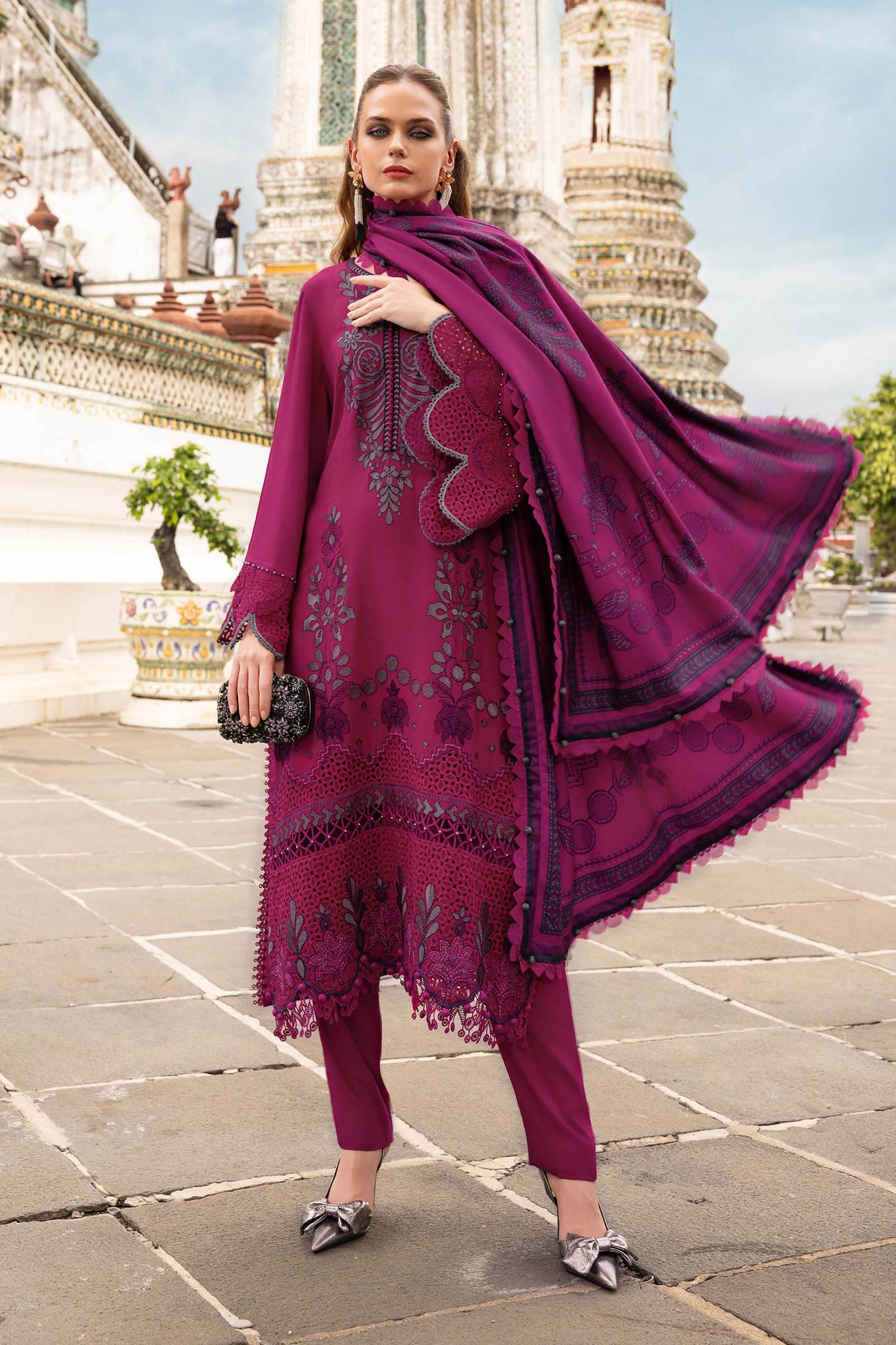 MPT-2804-B – authentic Pakistani dress from the M Prints Winter 25 collection for women in the UK