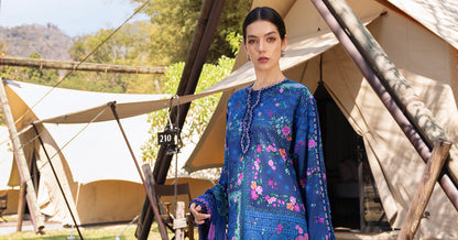 Blue Short Shirt with Plazo - Maria B | M Prints Eid'26 | MPT-2904-B - Ladies Clothes - Maria Faisal