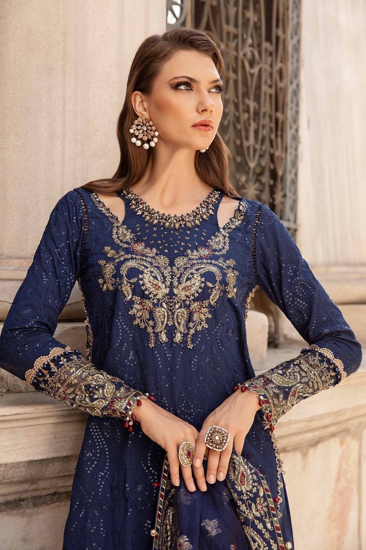 Maria B | Sateen Formals 24 | CST-804 - Ladies Clothes - Maria Faisal