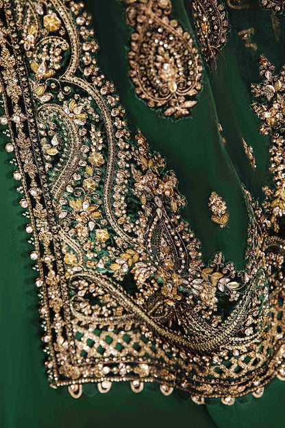 Maria B | Mbroidered Formals 24 | Velvet Suit | BD-2904 - Designer Dress with Intricate embroidery and embellishments. Shop elegent wedding dress at Maria Faisal.