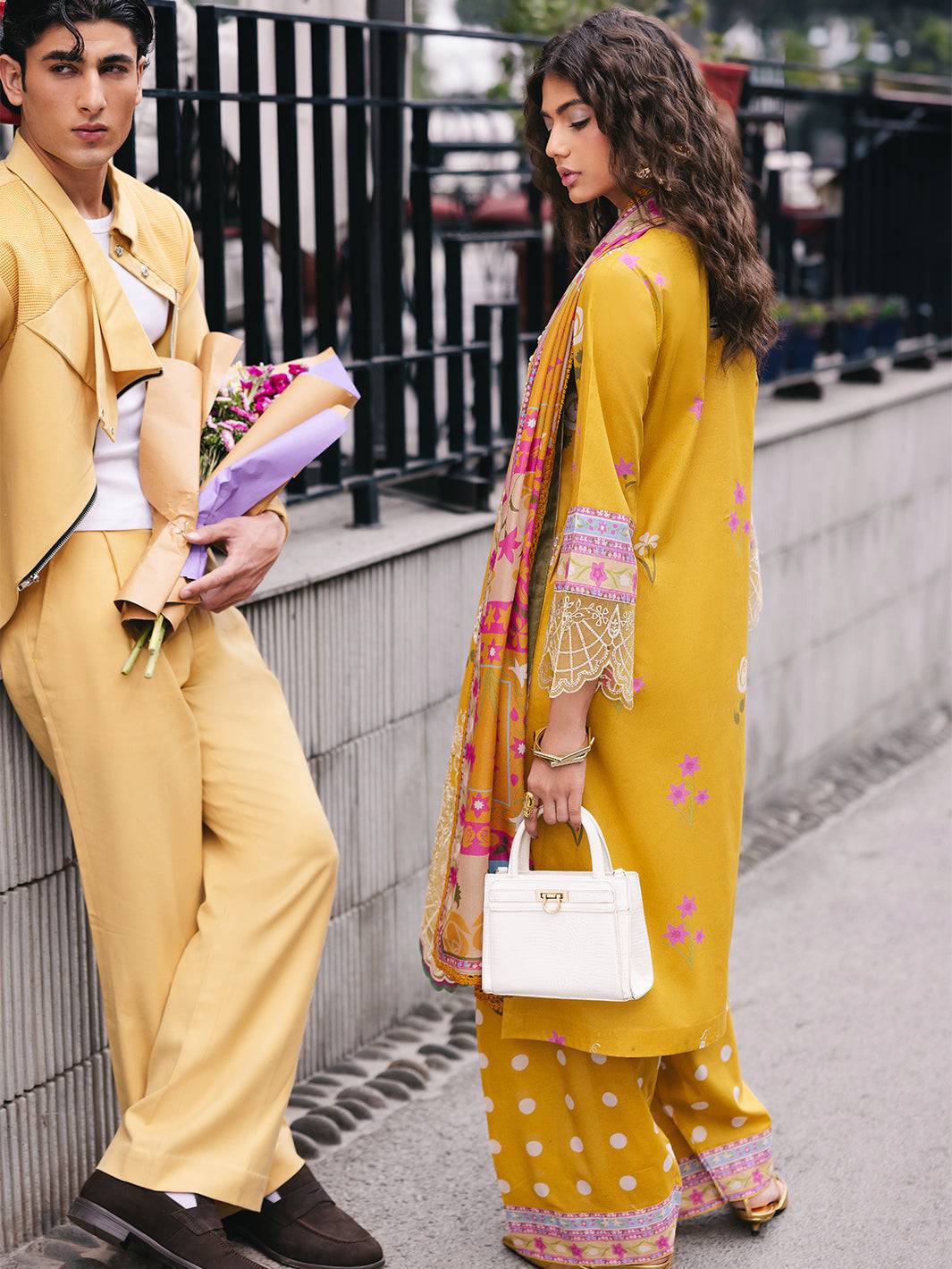 Mahnur | Broadway Luxury Lawn 25 | Buttercup by Maria Faisal - Registered Vendor of : Mahnur - type : Ladies Clothes - 100% original wedding dresses