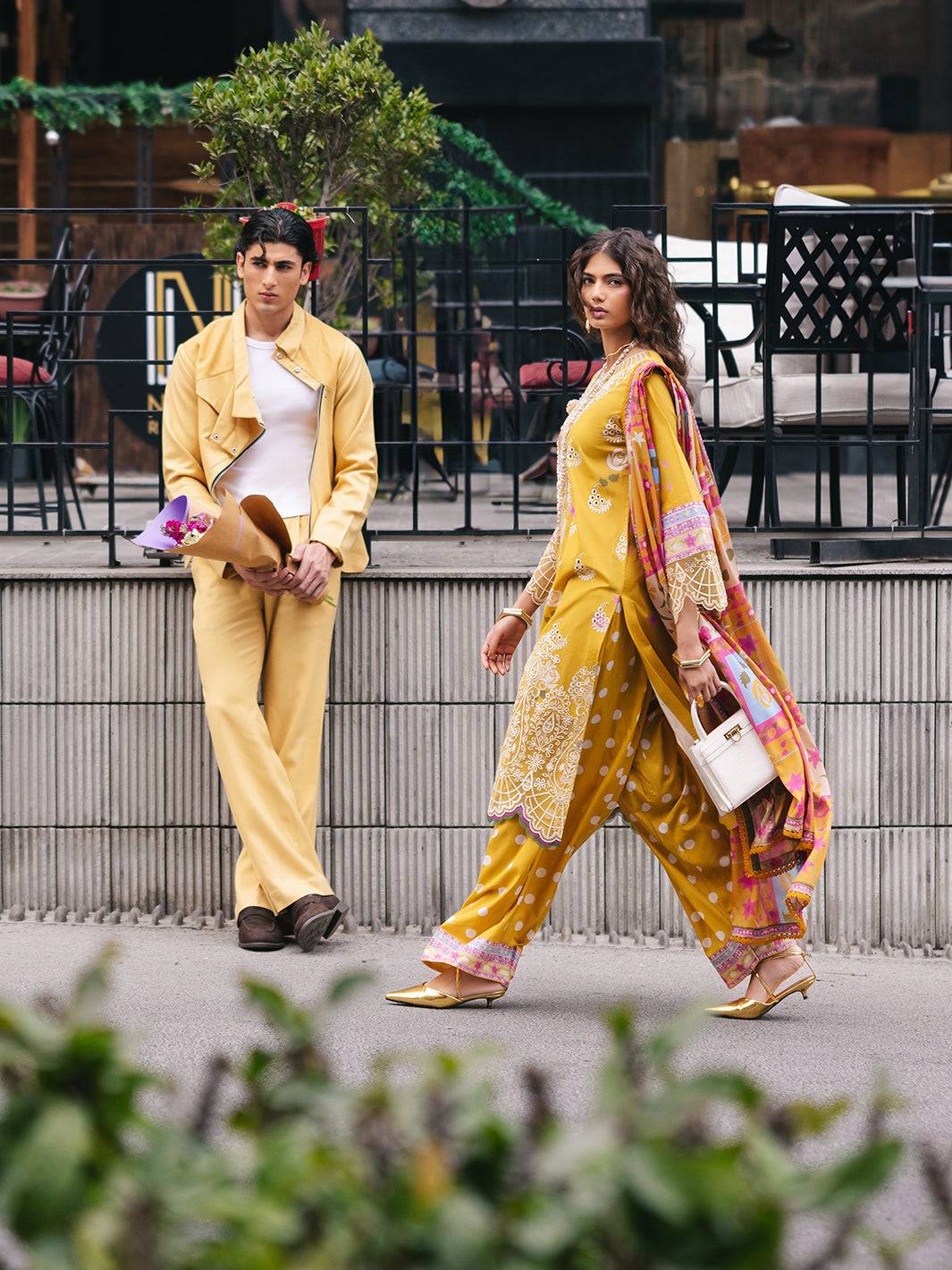 Mahnur | Broadway Luxury Lawn 25 | Buttercup by Maria Faisal - Registered Vendor of : Mahnur - type : Ladies Clothes - 100% original wedding dresses