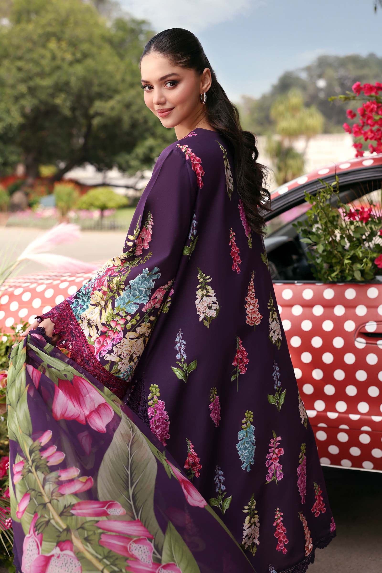 Maria B | M Prints 26 | MPT-3005-A - Luxury Dress - available at Maria Faisal in UK and USA.
