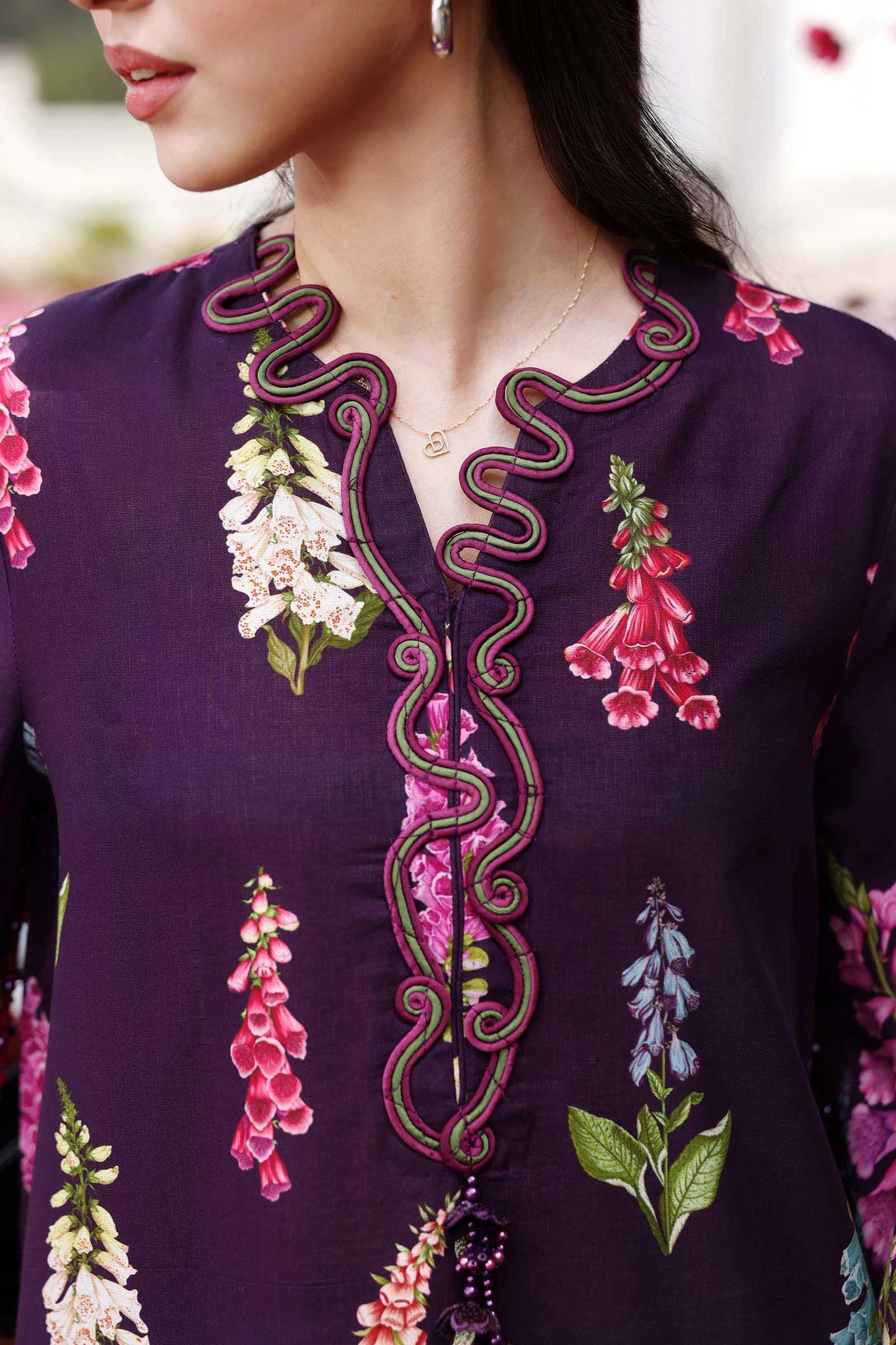 Maria B | M Prints 26 | MPT-3005-A - Luxury Dress - available at Maria Faisal in UK and USA.