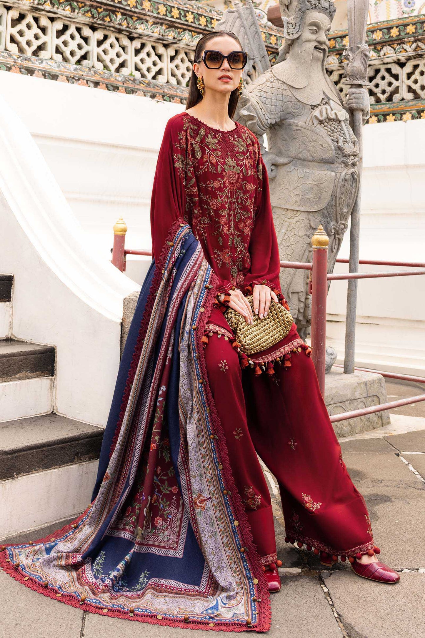 MPT-2805-A – authentic Pakistani dress from the M Prints Winter 25 collection for women in the UK
