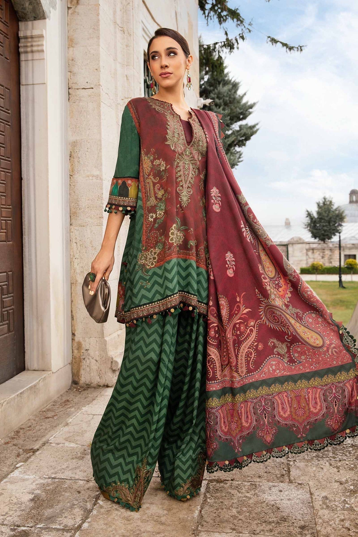Maria B | M Prints Fall Edit 24 | MPT-2305-B - Ladies Clothes - Maria Faisal
