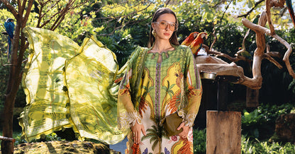 YellowLawn Long Shirt with Pants - Maria B | M Prints Eid'26 | MPT-2905-B - Ladies Clothes - Maria Faisal