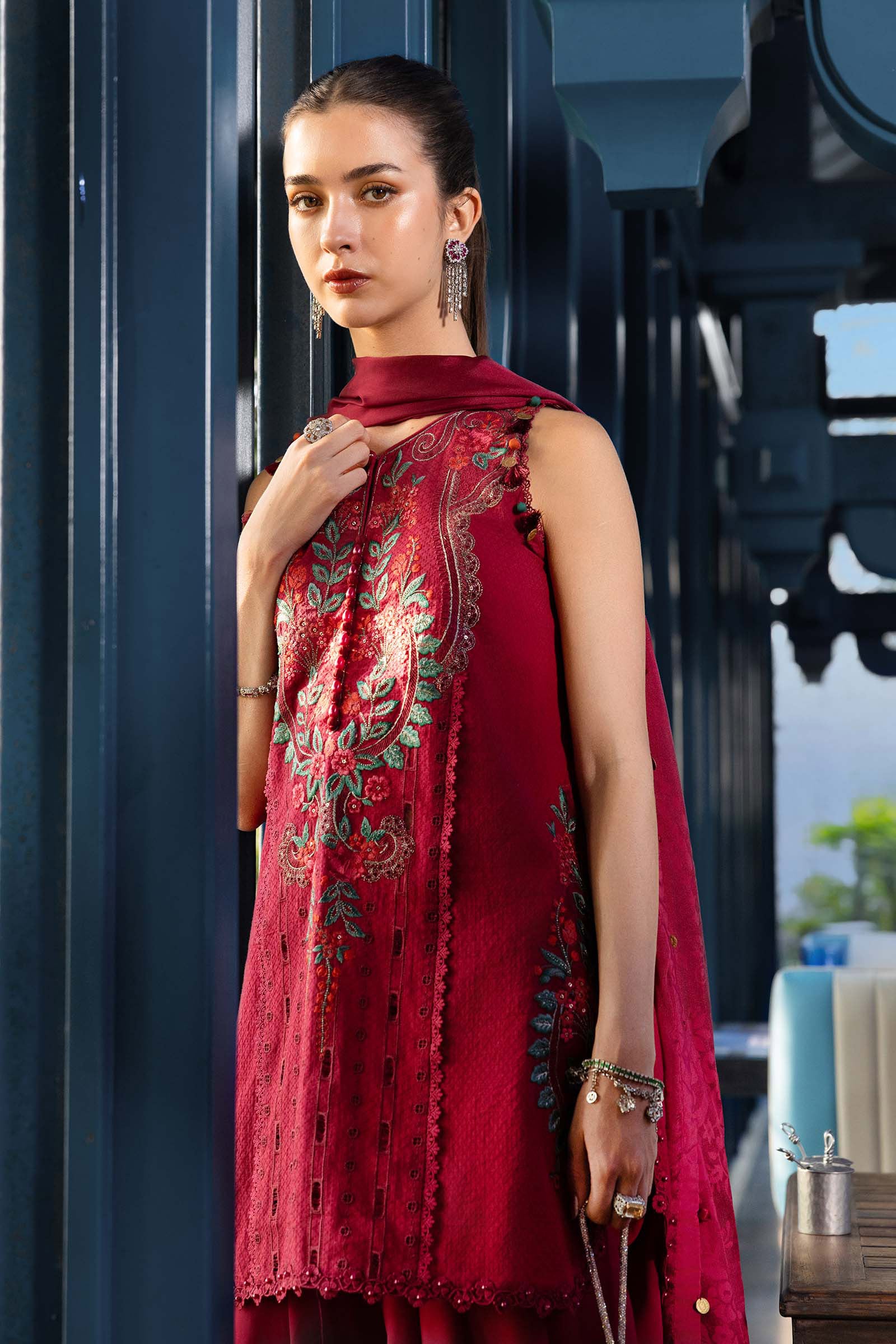 Maria B | luxury Lawn 26 | EL-26-05 - Luxury Dress - available at Maria Faisal in UK and USA.