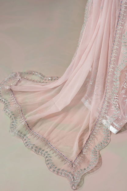 Maria B | Soiree Formals | WFS-09-05-Nude - Formal Dress - available at Maria Faisal in UK and USA.