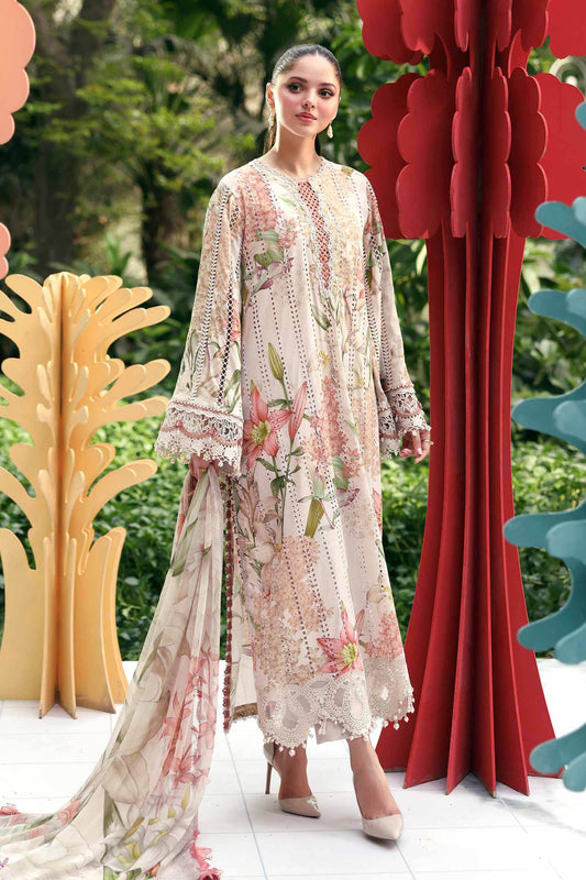 Maria B | M Prints 26 | MPT-3006-A - Luxury Dress - available at Maria Faisal in UK and USA.