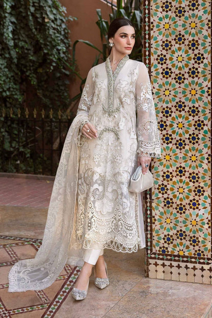 Maria B | Luxury Lawn 25 | D-2506-A by Maria Faisal - Registered Vendor of : Maria B - type : Ladies Clothes - 100% original wedding dresses