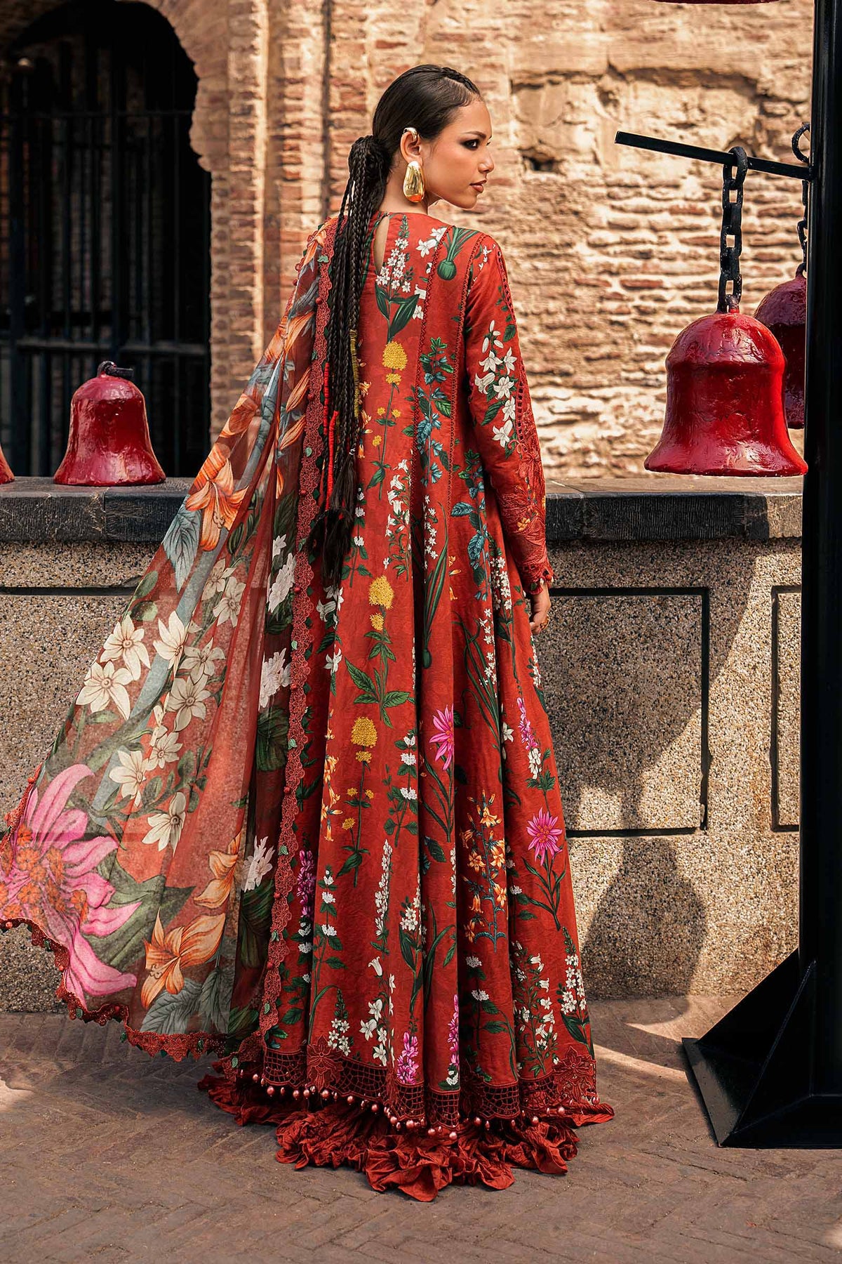 Maria B | M Prints Winter Fall 2026 | MPT-3106-B - Luxury Dress - available at Maria Faisal in UK and USA.