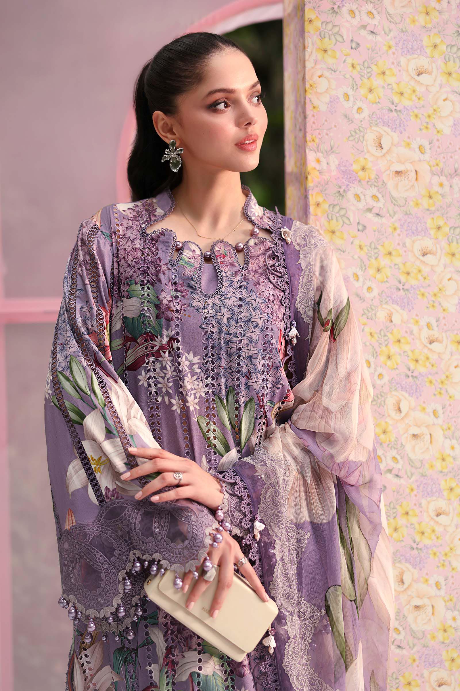 Maria B | M Prints 26 | MPT-3006-B - Luxury Dress - available at Maria Faisal in UK and USA.