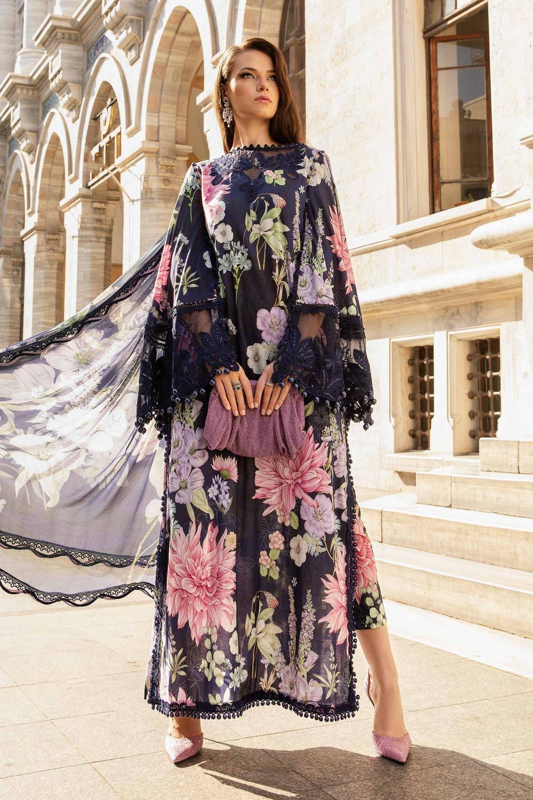 Maria B | M Prints Fall Edit 24 | MPT-2306-B - Ladies Clothes - Maria Faisal