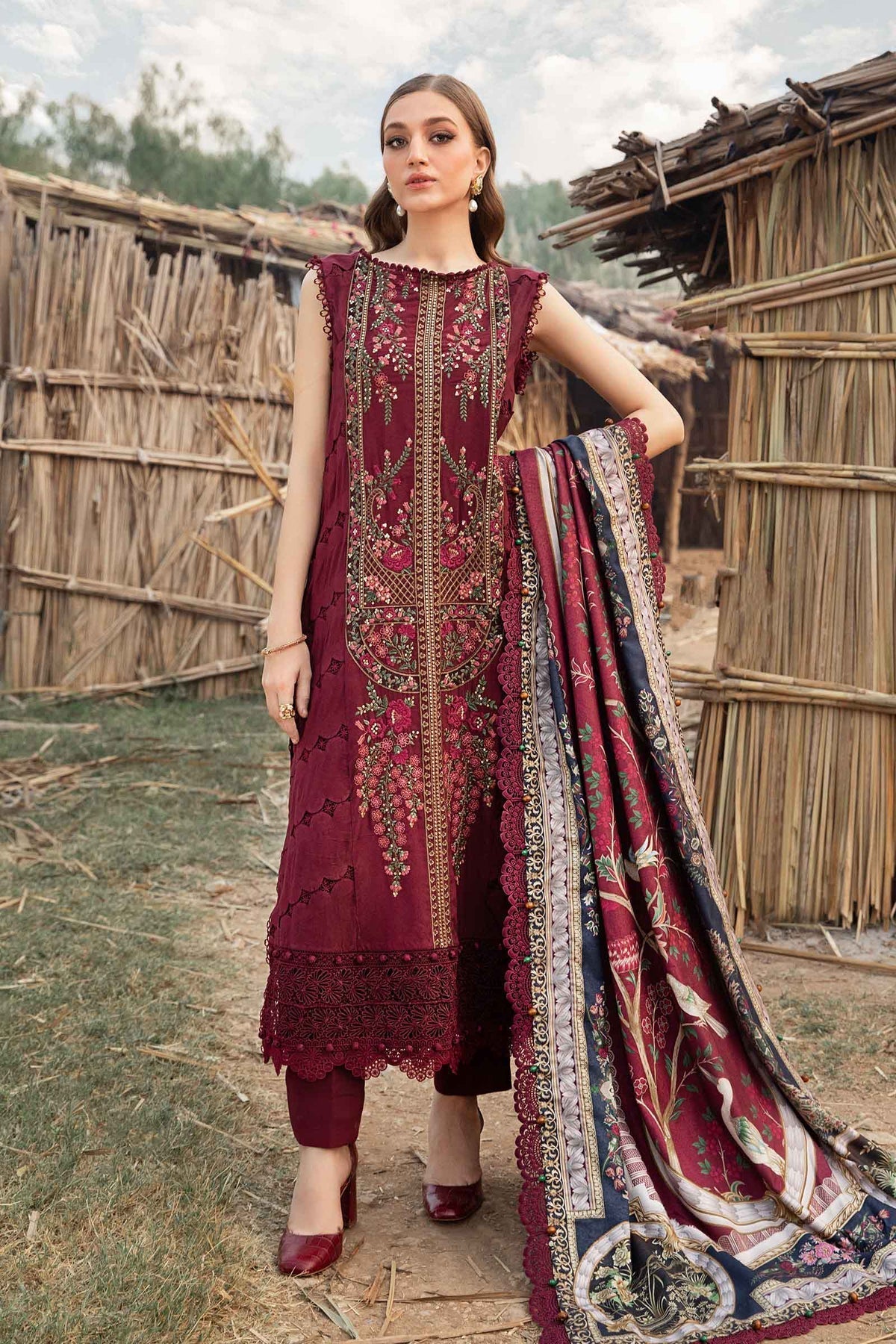 Maria B | M Prints Winter 24 | MPT-2406-B - Ladies Clothes - Maria Faisal