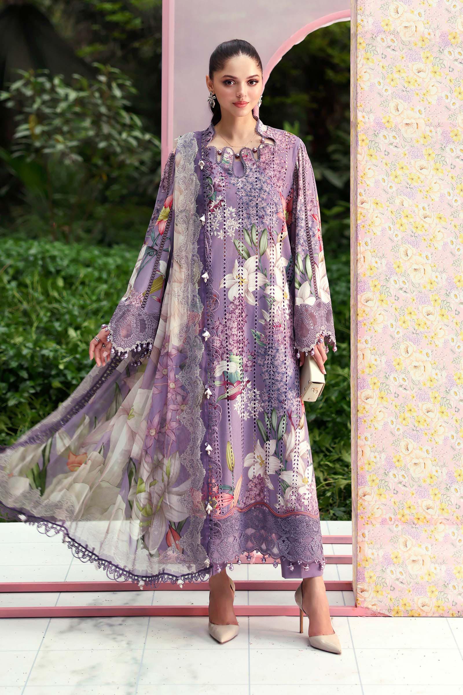 Maria B | M Prints 26 | MPT-3006-B - Luxury Dress - available at Maria Faisal in UK and USA.