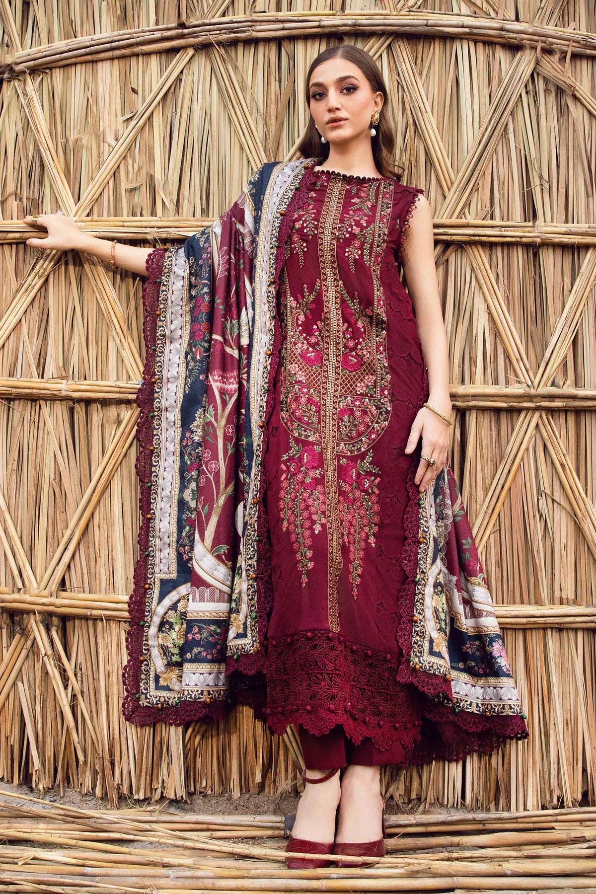 Maria B | M Prints Winter 24 | MPT-2406-B - Ladies Clothes - Maria Faisal
