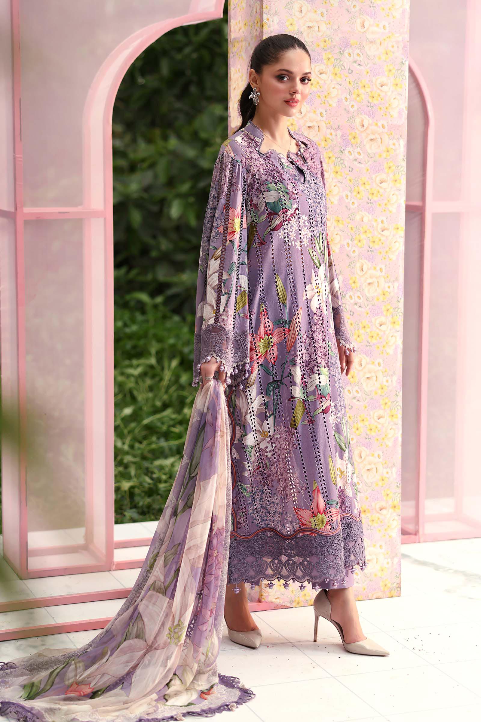 Maria B | M Prints 26 | MPT-3006-B - Luxury Dress - available at Maria Faisal in UK and USA.