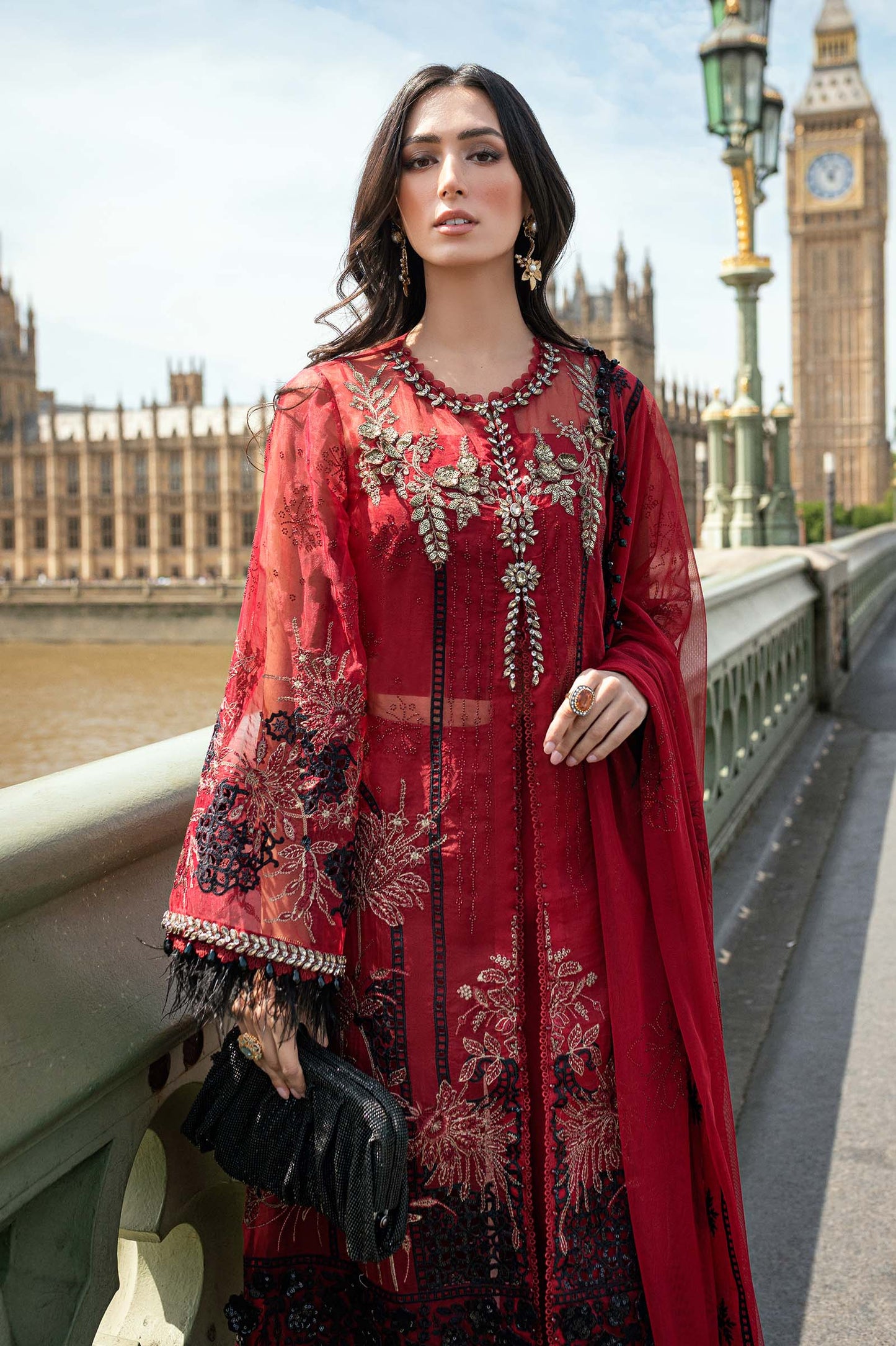 Maria B | Soiree Formals 25 | WF-09-06 - Formal Dress - available at Maria Faisal in UK and USA.