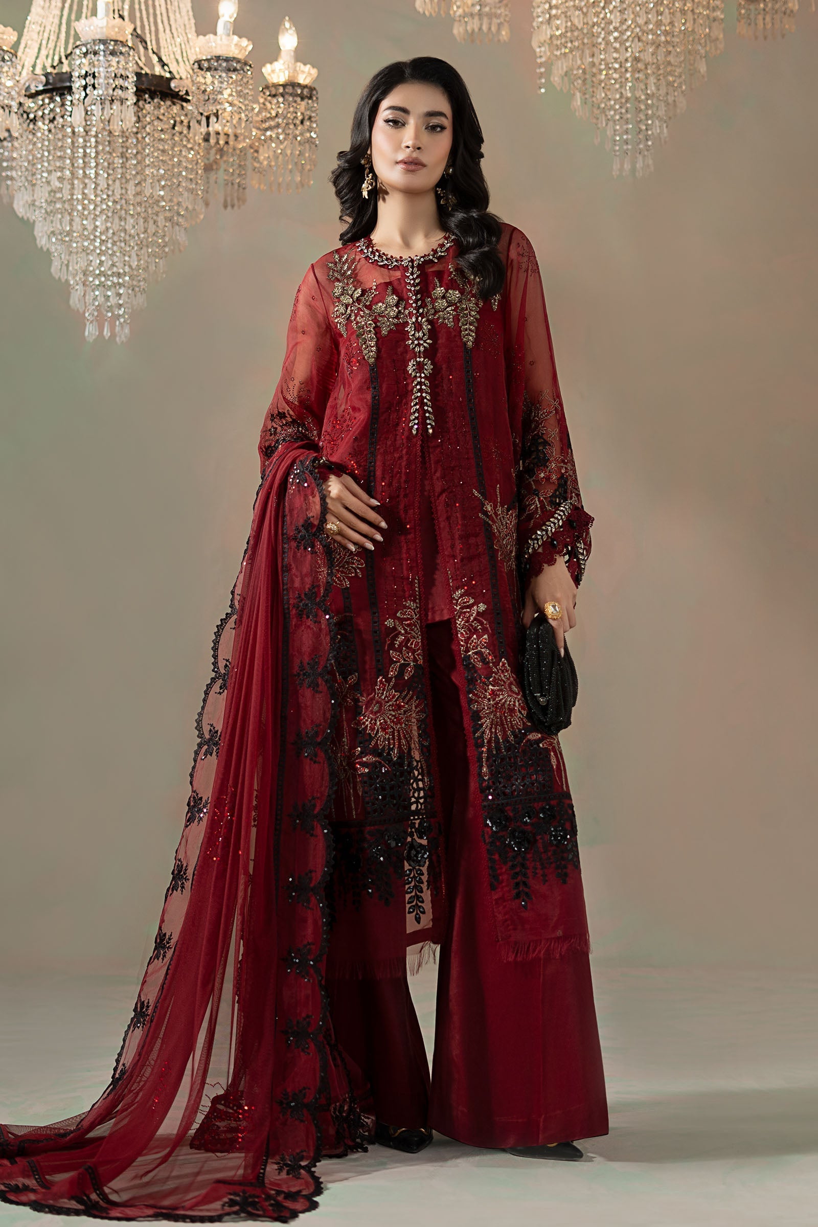 Maria B | Soiree Formals | WFS-09-06 - Formal Dress - available at Maria Faisal in UK and USA.