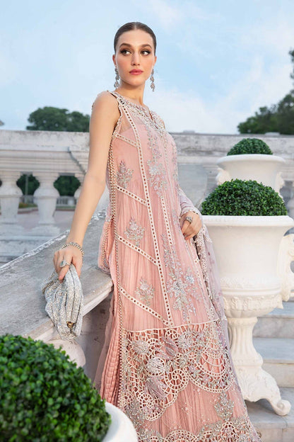 Maria B | Chiffon Formals 24 | Chiffon Suit | MPC-24-106 - Wedding Dress - Maria Faisal
