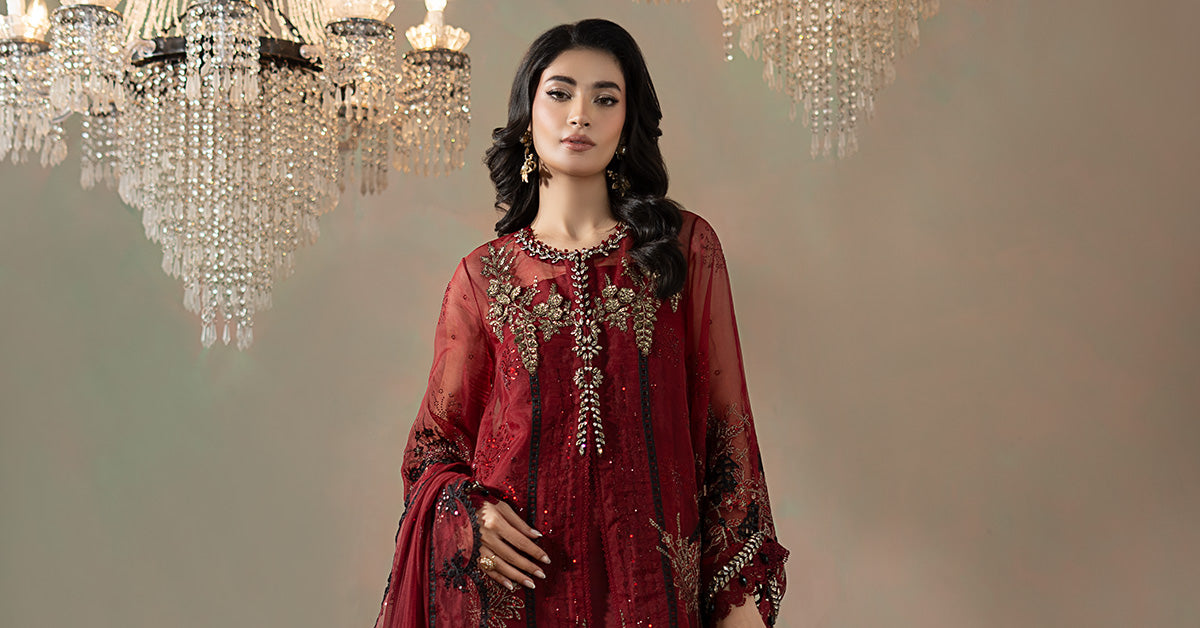 Maria B | Soiree Formals | WFS-09-06 - Formal Dress - available at Maria Faisal in UK and USA.