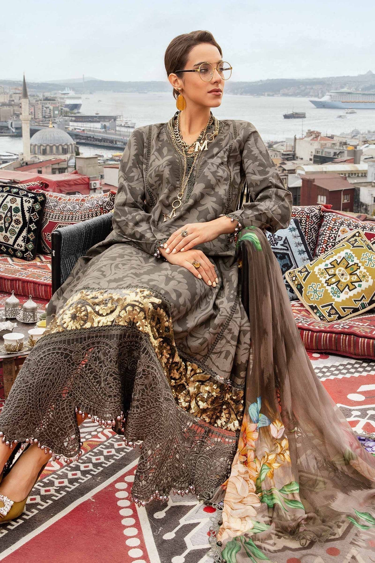 Maria B | M Prints Fall Edit 24 | MPT-2307-A - Ladies Clothes - Maria Faisal