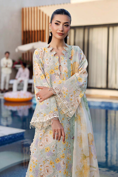 Maria B | M Prints 26 | MPT-3007-A - Luxury Dress - available at Maria Faisal in UK and USA.