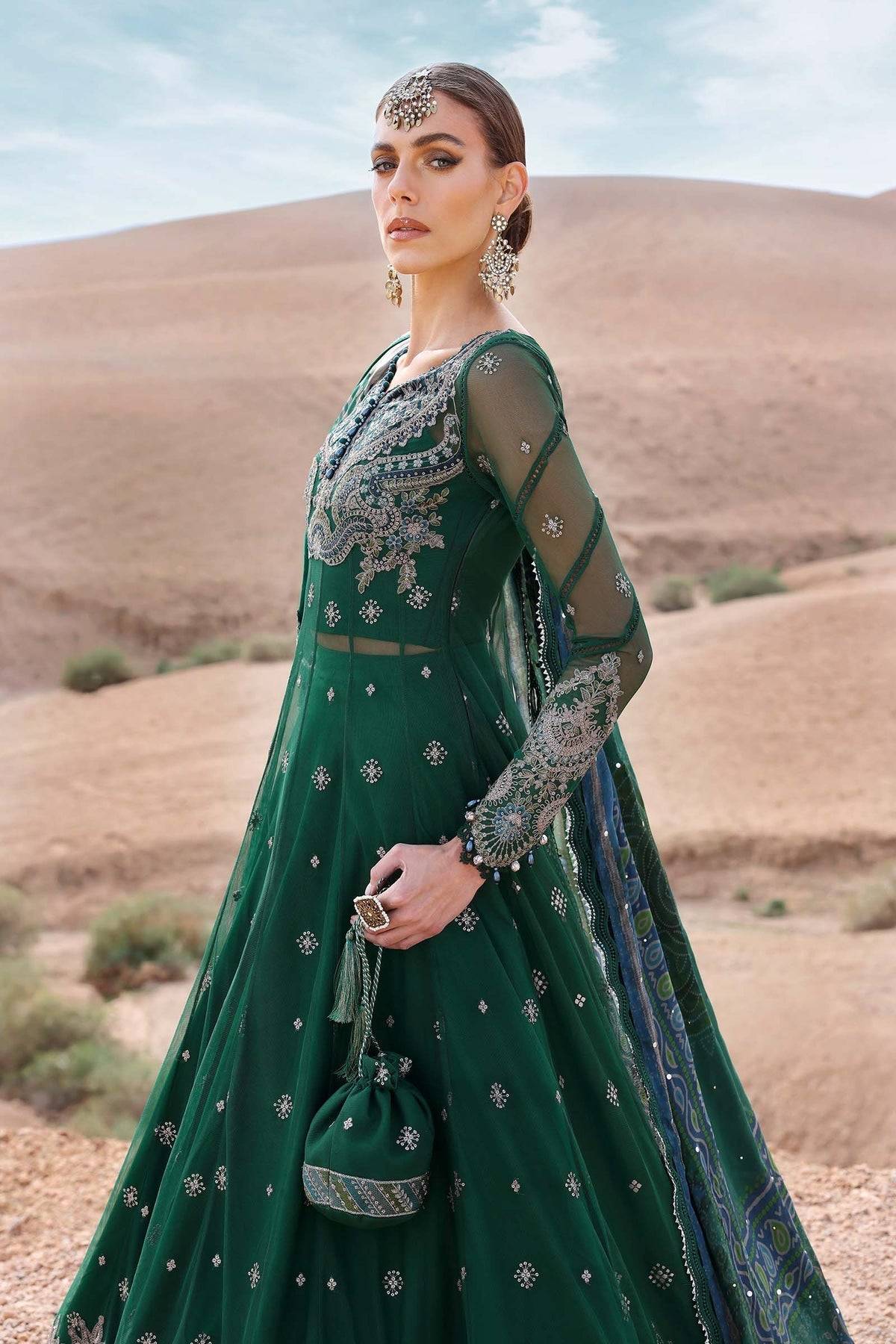 Maria B | Luxury Lawn 25 | D-2507-A by Maria Faisal - Registered Vendor of : Maria B - type : Ladies Clothes - 100% original wedding dresses