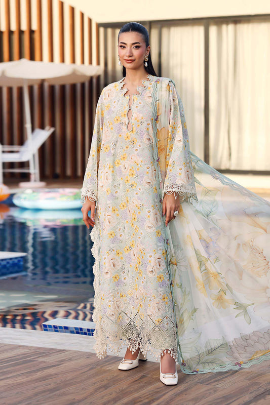 Maria B | M Prints 26 | MPT-3007-A - Luxury Dress - available at Maria Faisal in UK and USA.