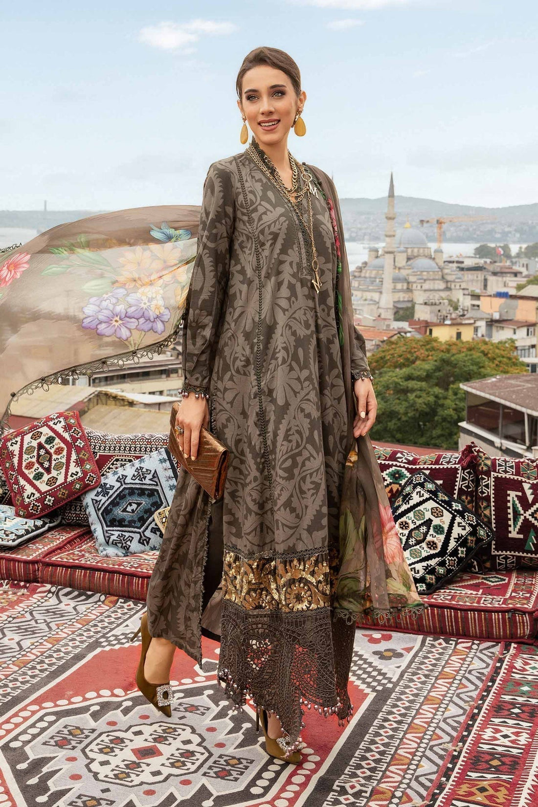 Maria B | M Prints Fall Edit 24 | MPT-2307-A - Ladies Clothes - Maria Faisal