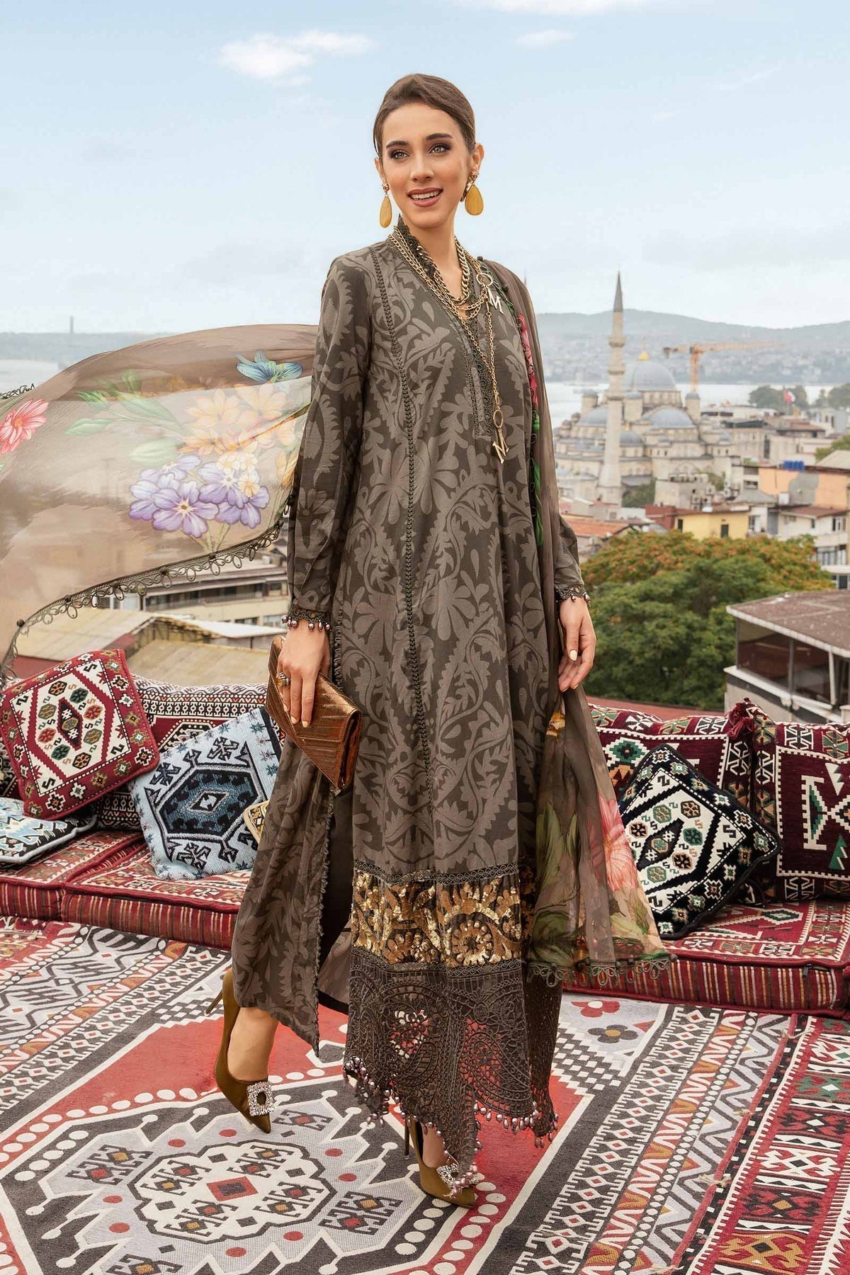 Maria B | M Prints Fall Edit 24 | MPT-2307-A - Ladies Clothes - Maria Faisal