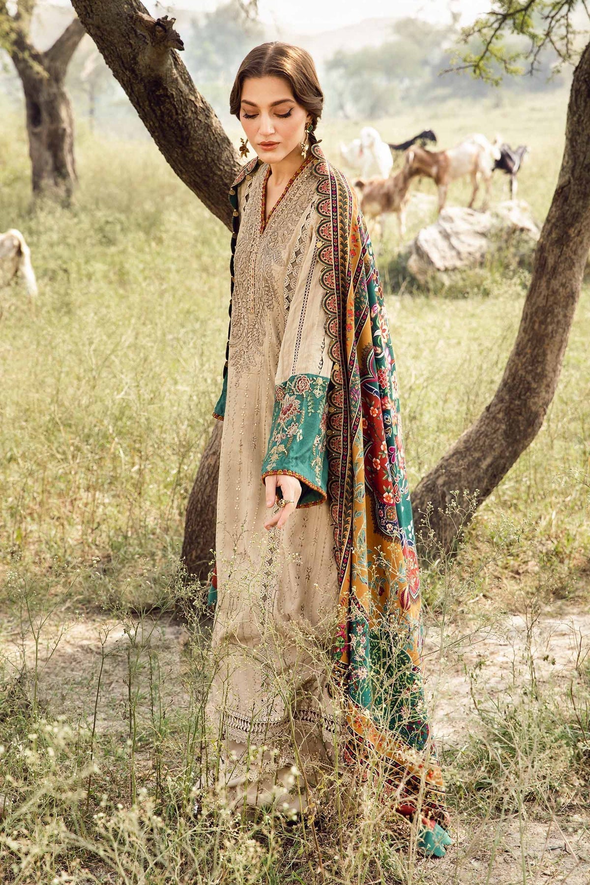 Maria B | M Prints Winter 24 | MPT-2407-A - Ladies Clothes - Maria Faisal
