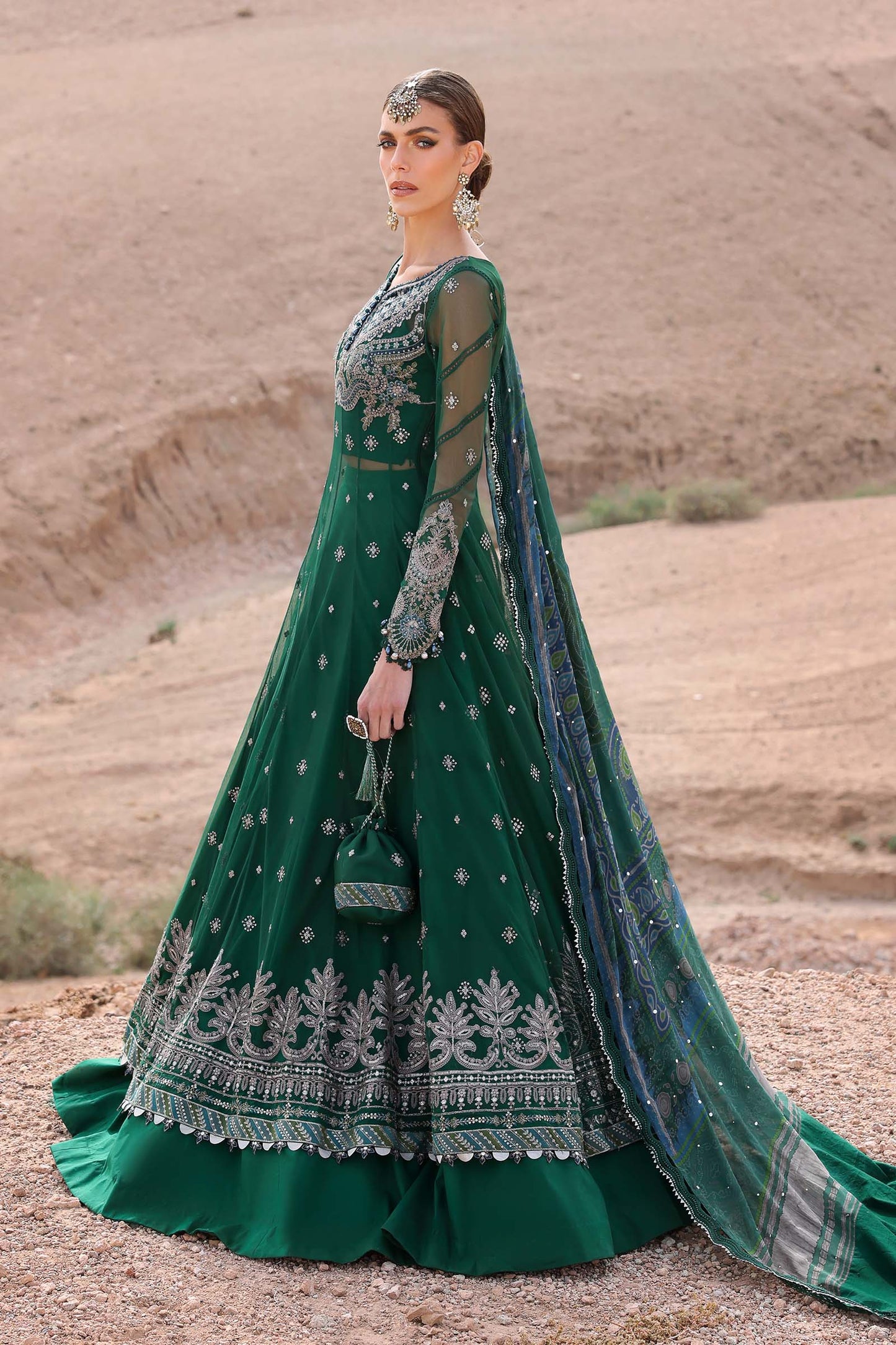 Maria B | Eid Lawn | D-2507-A - Luxury Dress - available at Maria Faisal in UK and USA.