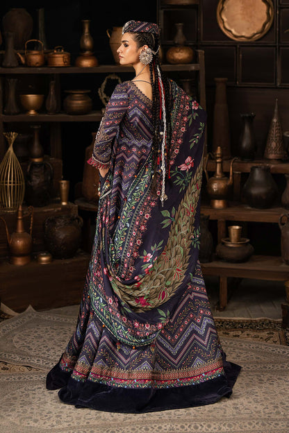 Maria B | M Prints Winter Fall 2026 | MPT-3107-B - Luxury Dress - available at Maria Faisal in UK and USA.