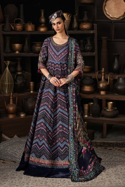 Maria B | M Prints Winter Fall 2026 | MPT-3107-B - Luxury Dress - available at Maria Faisal in UK and USA.