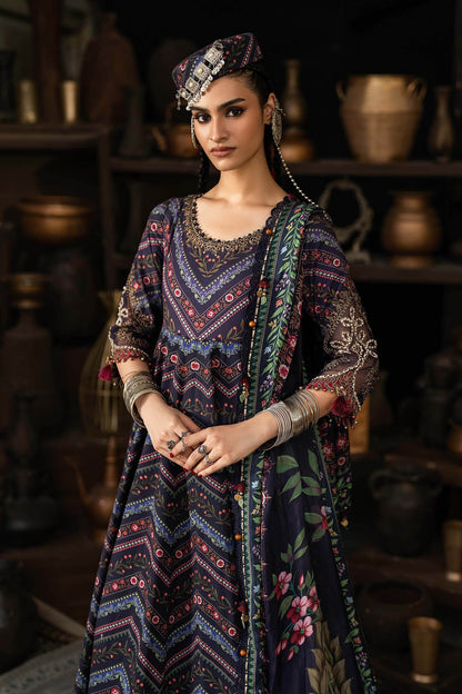 Maria B | M Prints Winter Fall 2026 | MPT-3107-B - Luxury Dress - available at Maria Faisal in UK and USA.