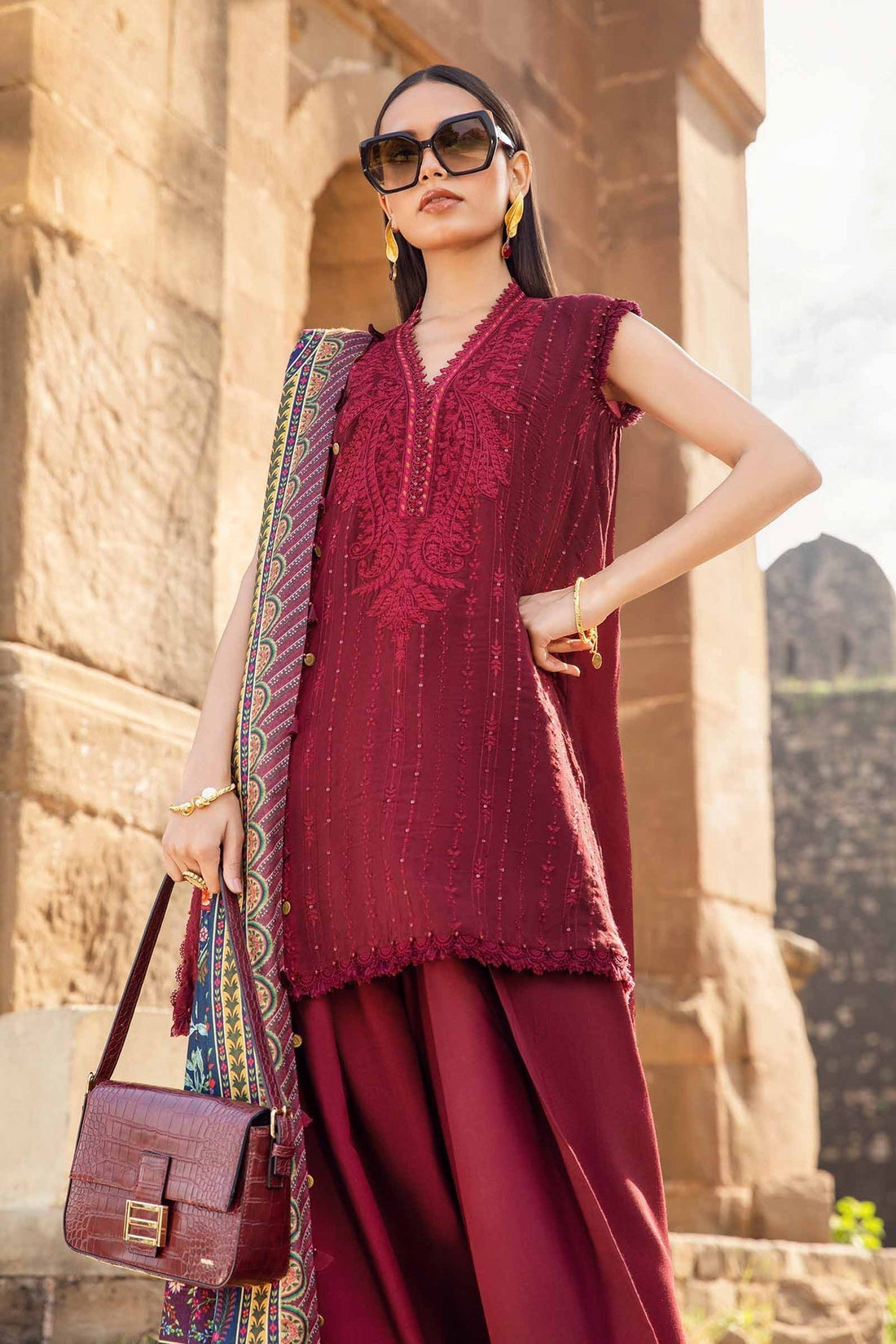 Maria B | M Prints Winter 24 | MPT-2407-B - Ladies Clothes - Maria Faisal