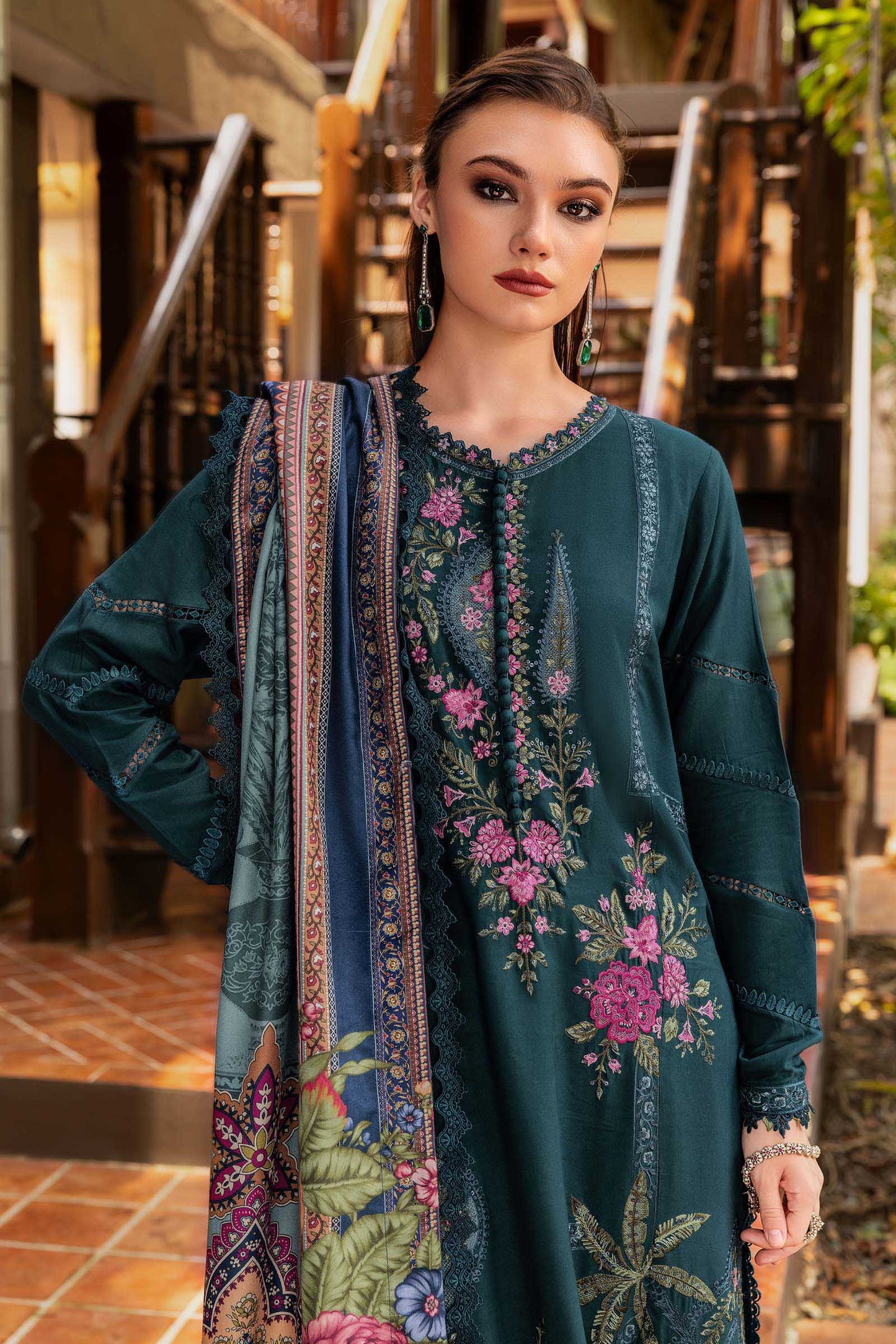 MPT-2807-B – authentic Pakistani dress from the M Prints Winter 25 collection for women in the UK
