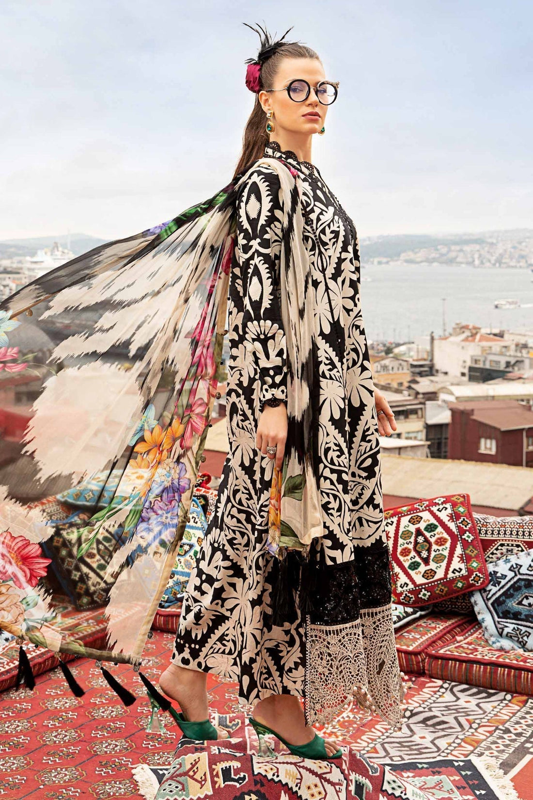 Maria B | M Prints Fall Edit 24 | MPT-2307-B - Ladies Clothes - Maria Faisal