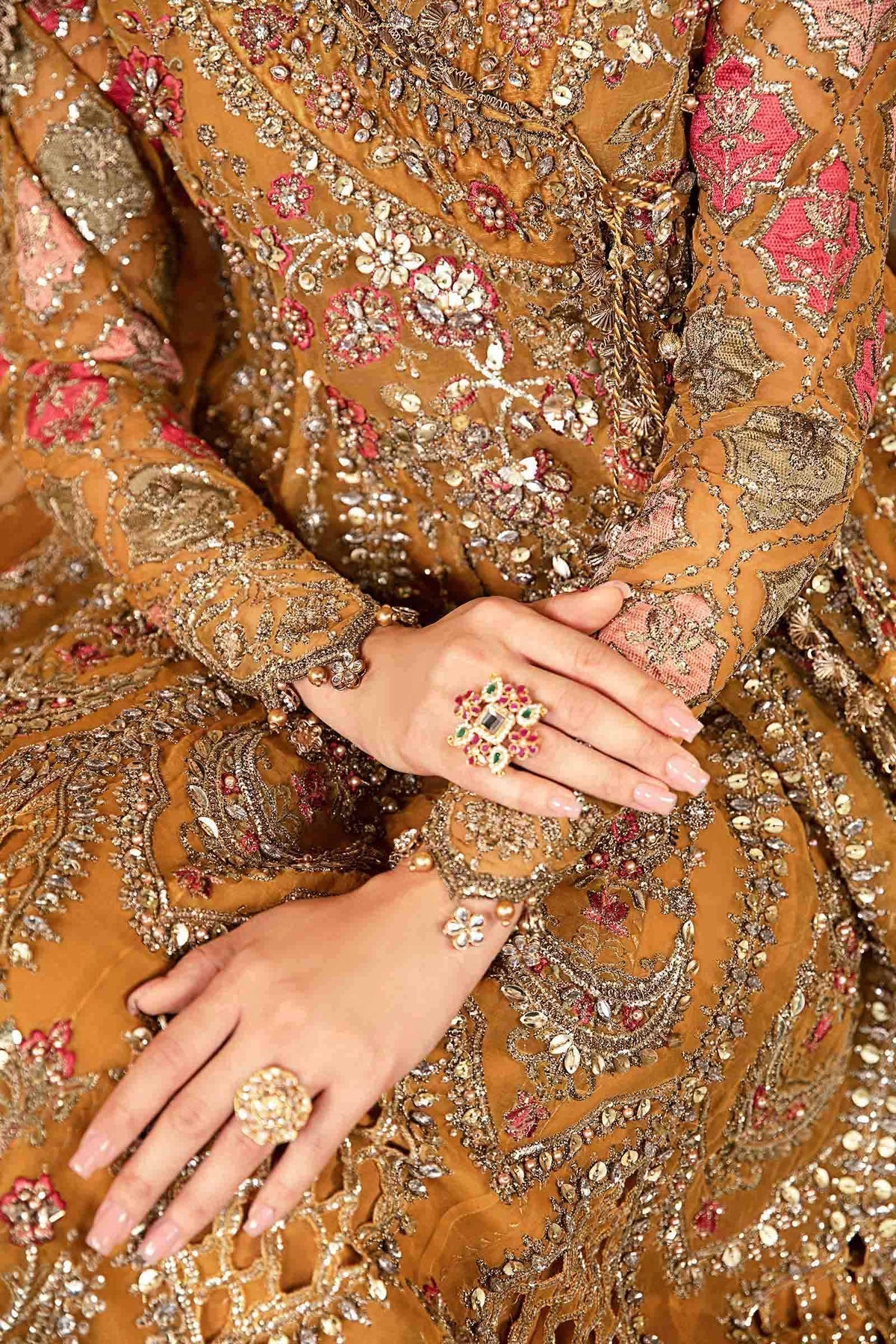 Maria B | Mbroidered Formals 24 | Organza Suit | BD-2907 - Designer Dress with Intricate embroidery and embellishments. Shop elegent wedding dress at Maria Faisal.