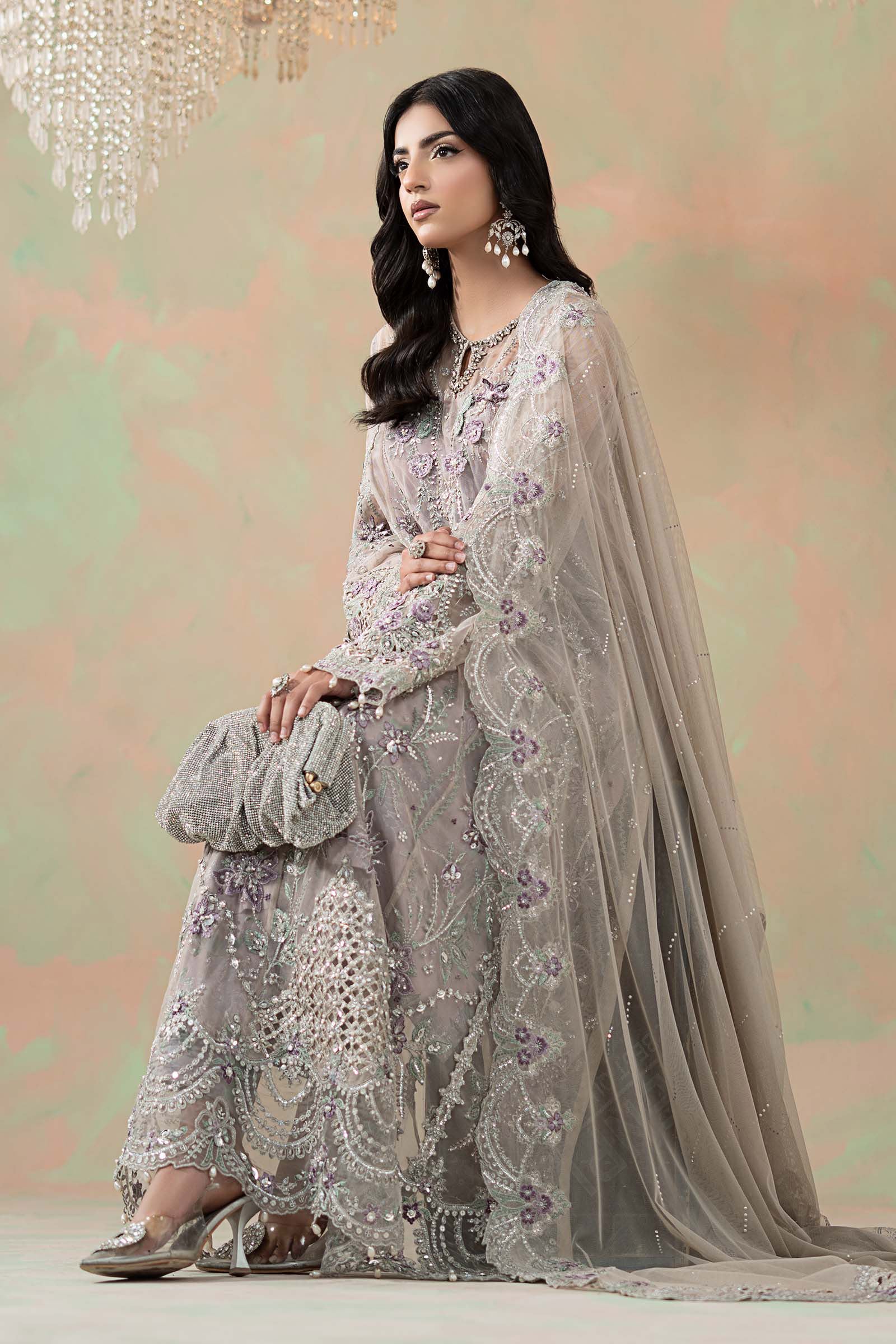 Maria B | Soiree Formals | WFS-09-07 - Formal Dress - available at Maria Faisal in UK and USA.