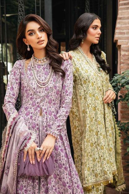 Maria.B | M Print Eid Edit | MPT-2207-A - Designer Dress with Intricate embroidery and embellishments. Shop elegent wedding dress at Maria Faisal.