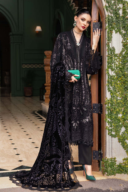 Maria B | Winter Luxe 25 | WL-1307 - Casual Dress - available at Maria Faisal in UK and USA.