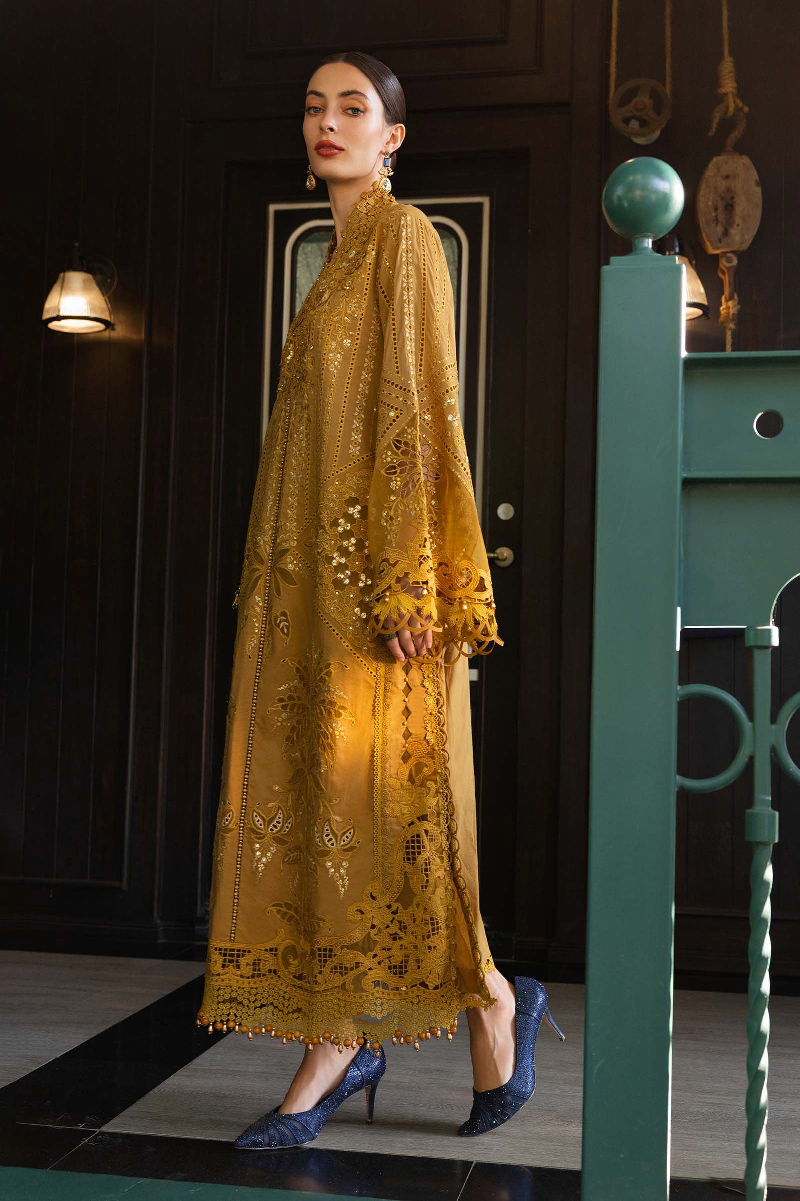 Maria B | luxury Lawn 26 | EL-26-07 - Luxury Dress - available at Maria Faisal in UK and USA.