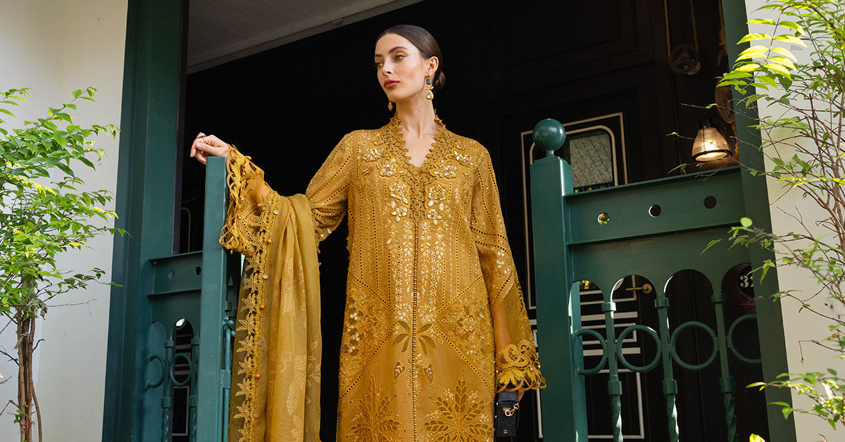 Maria B | luxury Lawn 26 | EL-26-07 - Luxury Dress - available at Maria Faisal in UK and USA.