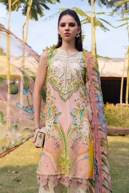 Yellow Lawn Shirt with Shalwar - Maria B | M Prints Eid'26 | MPT-2908-A - Ladies Clothes - Maria Faisal